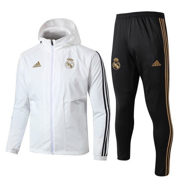 Rompevientos Real Madrid Conjunto Completo 2019-2020 Blanco Negro